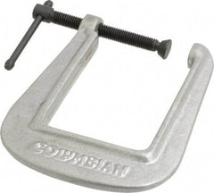 Wilton - Light-Duty 2" Max Opening, 3-1/2" Throat Depth, Ductile Iron Standard C-Clamp - 450 Lb Capacity, 0" Min Opening, Deep Throat - Exact Industrial Supply
