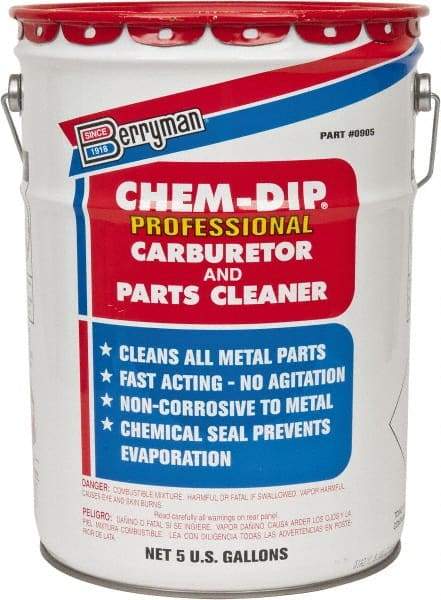 Berryman Products - Chlorinated Carburetor & Parts Cleaner - 5 Gal Pail - Exact Industrial Supply