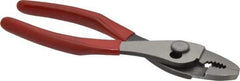 Proto - 6-11/16" OAL, 1-15/16" Jaw Length x 1-1/16" Jaw Width, Long Nose Wire Cutter Pliers - Standard Jaw, Thin Nose Head, Plastisol Handles - Exact Industrial Supply