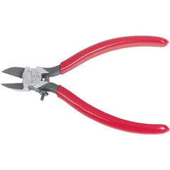 Proto - 7-5/16" OAL, Diagonal Cutter - 1" Jaw Length x 29/32" Jaw Width, Oval Head, Plastisol Handle - Exact Industrial Supply