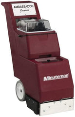 Minuteman - 14" Cleaning Width, 85" Water Lift, Walk Behind Carpet Extractor - 95 CFM Air Flow, 1 hp, 6 Gal Tank Capacity, 6 Gal Tank Recovery Capacity, 50 Pump psi - Exact Industrial Supply