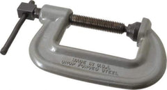 Wilton - Heavy-Duty 3" Max Opening, 2" Throat Depth, Forged Steel Standard C-Clamp - 8,750 Lb Capacity, 0" Min Opening, Standard Throat Depth, Cold Drawn Steel Screw - Exact Industrial Supply