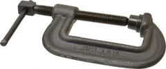 Wilton - Heavy-Duty 4" Max Opening, 2-1/4" Throat Depth, Forged Steel Standard C-Clamp - 10,000 Lb Capacity, 0" Min Opening, Standard Throat Depth, Cold Drawn Steel Screw - Exact Industrial Supply