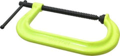 Wilton - Regular-Duty 8-1/4" Max Opening, 5" Throat Depth, Forged Steel Standard C-Clamp - 6,900 Lb Capacity, 0" Min Opening, Deep Throat, Alloy Steel Screw - Exact Industrial Supply