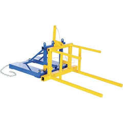 Vestil - 800 Lb Load Capacity, 55 Gal Forklift Drum Rotator - 26-1/2" Wide x 32-1/2" High - Exact Industrial Supply