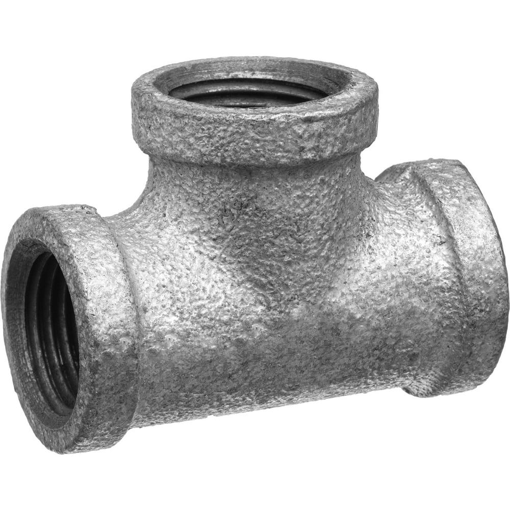 Galvanized Pipe Fittings; Material: Galvanized Malleable Iron; Fitting Shape: Tee; Thread Standard: NPT; End Connection: Threaded; Class: 150; Lead Free: Yes; Standards: ASME ™B1.20.1;  ™ASTM ™A197;  ™ASME ™B16.3;  ™UL Listed
