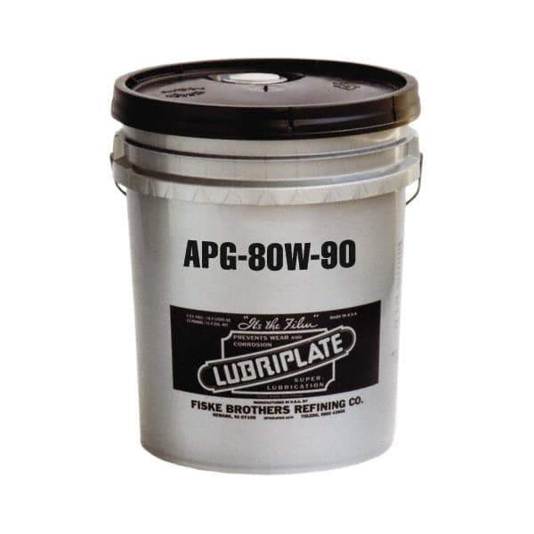 Lubriplate - 5 Gal Pail, Mineral Gear Oil - 15°F to 280°F, 650 SUS Viscosity at 100°F, 84 SUS Viscosity at 210°F, ISO 100 - Exact Industrial Supply