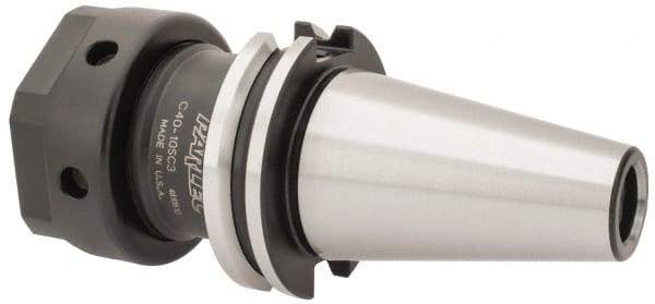 Parlec - 1/32" to 1" Capacity, 3" Projection, CAT40 Taper Shank, TG/PG 100 Collet Chuck - 5.687" OAL - Exact Industrial Supply
