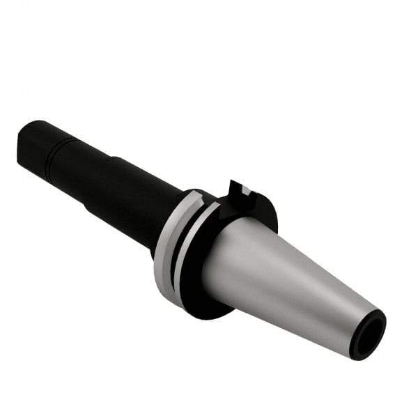 Parlec - 1-1/4" Diam Milling Machine Arbor - Stub Style, Taper Shank, 6-1/2" OAL, CAT50 Taper - Exact Industrial Supply