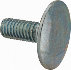 Value Collection - 3/8-16, 1" Length Under Head, Step Bolt - 1-1/4" Head Diam, 1006-1050 Steel, Zinc-Plated Finish - Exact Industrial Supply