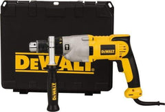 DeWALT - 120 Volt 1/2" Keyed Chuck Electric Hammer Drill - 0 to 56,000 BPM, 0 to 1,200 & 0 to 3,500 RPM, Reversible - Exact Industrial Supply