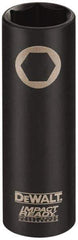 DeWALT - 3/8" Drive 9/16" Deep Impact Socket - 6 Points, 2-1/2" OAL - Exact Industrial Supply