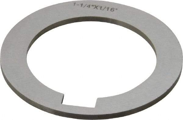 Interstate - 1-1/4" ID x 1-3/4" OD, Alloy Steel Machine Tool Arbor Spacer - 1/16" Thick - Exact Industrial Supply