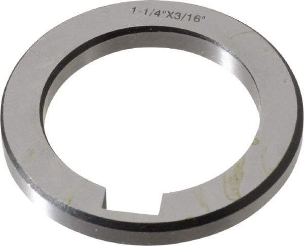 Interstate - 1-1/4" ID x 1-3/4" OD, Alloy Steel Machine Tool Arbor Spacer - 3/16" Thick - Exact Industrial Supply