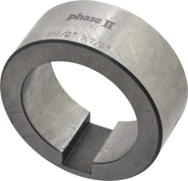 Interstate - 1-1/2" ID x 2-1/8" OD, Alloy Steel Machine Tool Arbor Spacer - 7/8" Thick - Exact Industrial Supply