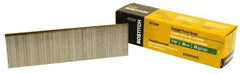 Stanley Bostitch - 18 Gauge 1-3/8" Long Brad Nails for Power Nailers - Steel, Galvanized Finish, Brad Head, Chisel Point - Exact Industrial Supply