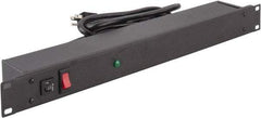 Wiremold - 6 Outlets, 120 Volts, 15 Amps, 6' Cord, Power Outlet Strip - 1 Circuits, Rack Mount, 5-15P NEMA Configuration, cULus, UL Listed File 1449 - Exact Industrial Supply