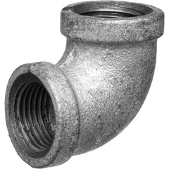 Galvanized Pipe Fittings; Material: Galvanized Malleable Iron; Fitting Shape: 90 ™ Elbow; Thread Standard: NPT; End Connection: Threaded; Class: 150; Lead Free: Yes; Standards: ASME ™B1.20.1;  ™ASTM ™A197;  ™ASME ™B16.3;  ™UL Listed