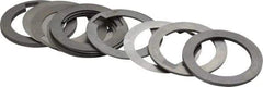 Precision Brand - 1-1/4 Inch Inside Diameter, 1-3/4 Inch Outside Diameter, 5/16 Inch Keyway Width, Steel Machine Tool Arbor Spacer Set - 0.001 to 0.125 Inch Thick, Use with Gang Cutters, Grinding Tools, Milling Cutters, Saws, Slitting Blades, 19 Pieces - Exact Industrial Supply