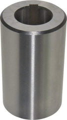 Interstate - 1 Inch Hole Diameter, 1-7/8 Inch Outside Diameter, 3-1/8 Inch Long, Alloy Steel Machine Tool Arbor Bushing - 0.0004 Inch Runout, Use with Milling Machine Arbors - Exact Industrial Supply
