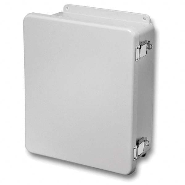 Wiegmann - NEMA 4X Fiberglass Standard Enclosure with Continuous Hinge Cover - Exact Industrial Supply