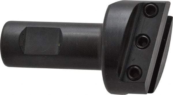 Made in USA - 1-1/2" Head, 3/4" Shank Diam, 1 Bit Per Cutter, 3/8" Tool Bit, Fly Cutter - Straight Shank - Exact Industrial Supply