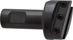 Made in USA - 1-1/2" Head, 3/4" Shank Diam, 1 Bit Per Cutter, 3/8" Tool Bit, Fly Cutter - Straight Shank - Exact Industrial Supply