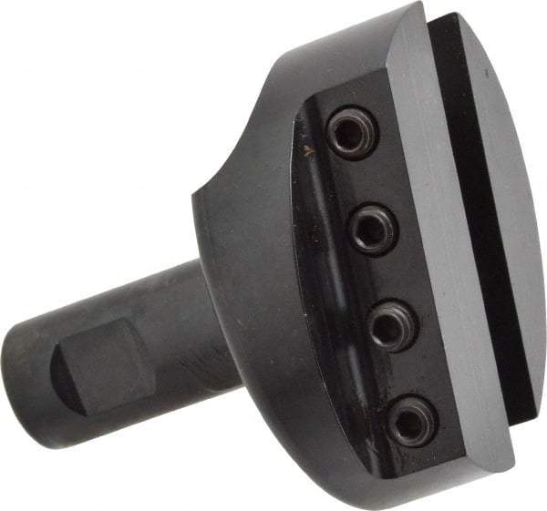 Made in USA - 2-1/2" Head, 3/4" Shank Diam, 1 Bit Per Cutter, 1/2" Tool Bit, Fly Cutter - Straight Shank - Exact Industrial Supply