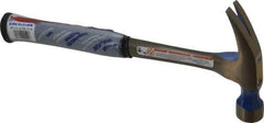 Vaughan Bushnell - 1 Lb Head, Straight Rip Claw Framing Hammer - 13" OAL, Steel Head, Steel Handle with Grip - Exact Industrial Supply