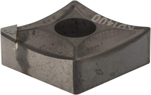 Kennametal - CNMS432 F Grade KD1400 Polycrystalline Diamond (PCD) Turning Insert - 80° Diamond, 1/2" Inscr Circle, 3/16" Thick, 1/32" Corner Radius - Exact Industrial Supply