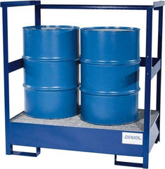 Denios - Mobile Spill Containment Type: Stackable Transport Pallet Number of Drums: 2 - Exact Industrial Supply