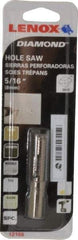 Lenox - 5/16" Diam, 1-1/8" Cutting Depth, Hole Saw - Diamond Grit Saw, Continuous Edge - Exact Industrial Supply