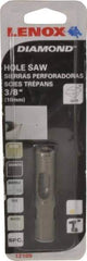 Lenox - 3/8" Diam, 1-1/8" Cutting Depth, Hole Saw - Diamond Grit Saw, Continuous Edge - Exact Industrial Supply