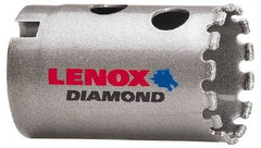 Lenox - 1-1/4" Diam, 1-5/8" Cutting Depth, Hole Saw - Diamond Grit Saw, Continuous Edge - Exact Industrial Supply