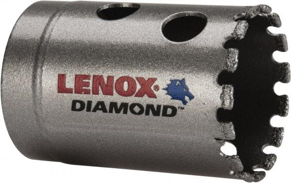 Lenox - 1-3/8" Diam, 1-5/8" Cutting Depth, Hole Saw - Diamond Grit Saw, Continuous Edge - Exact Industrial Supply