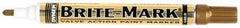 Dykem - Gold Oil-Based Paint Marker - Medium Tip, Oil Based - Exact Industrial Supply
