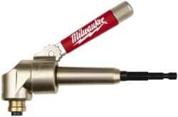 Milwaukee Tool - Power Drill Right Angle Drive Attachment - For 1/4" Hex Drills - Exact Industrial Supply