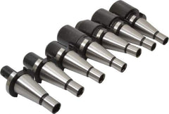 Value Collection - NMTB30 Taper, 3/16 to 1 Inch Hole Diameter End Mill Holder Set - 7 Holders - Exact Industrial Supply