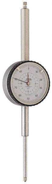 SPI - 0-50 Dial Reading, 0.0005" Graduation Dial Drop Indicator - 2-1/4" Dial - Exact Industrial Supply