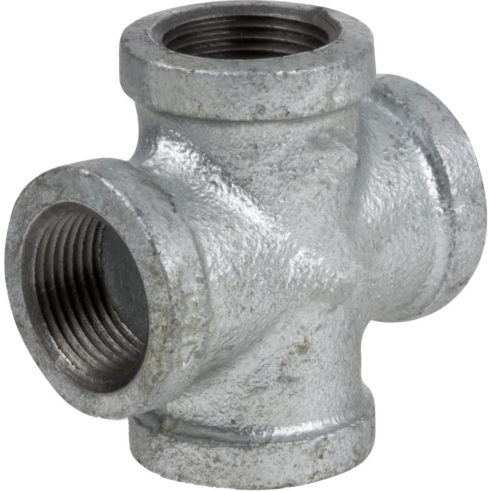 Galvanized Pipe Fittings; Material: Galvanized Malleable Iron; Fitting Shape: Cross; Thread Standard: NPT; End Connection: Threaded; Class: 150; Lead Free: Yes; Standards:  ™ASME ™B16.3;  ™ASME ™B1.20.1; ASTM ™A197;  ™UL ™Listed