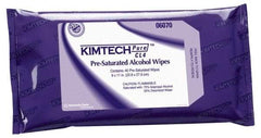 Kimtech - W4 Flat Fold Clean Room/Lab/Critical Task Wipes - Poly Pack, 11" x 9" Sheet Size, White - Exact Industrial Supply