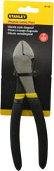 Stanley - 7-1/8" OAL, 1/2" Capacity, Cutting Pliers - 53/64" Jaw Length x 1-11/64" Jaw Width, Round Head, Cushion Grip Handle - Exact Industrial Supply
