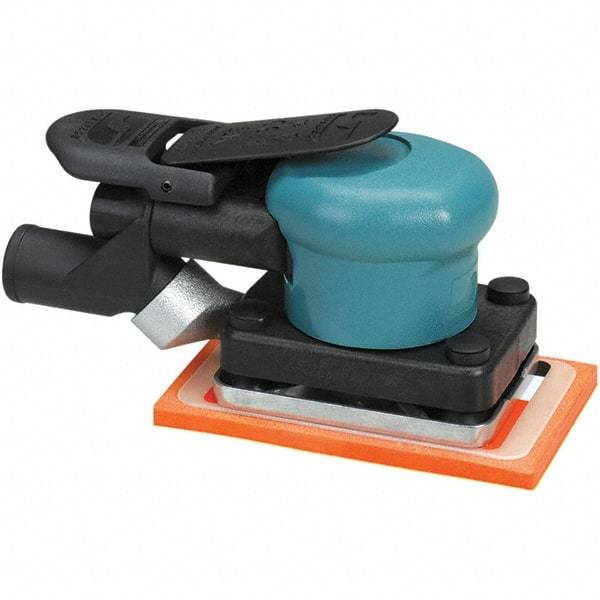Dynabrade - 13 CFM Air Consumption, Palm Air Orbital Sander - Rectangular Pad, - Exact Industrial Supply