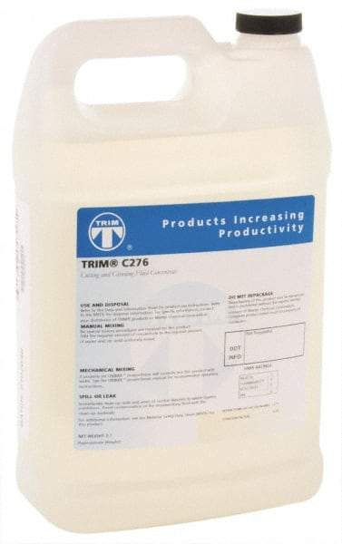 Master Fluid Solutions - Trim C276, 1 Gal Bottle Cutting & Grinding Fluid - Synthetic, For Drilling, Reaming, Tapping, Turning - Exact Industrial Supply