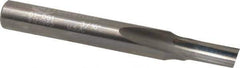 Onsrud - 3/16" Diam, 1/4" Shank Diam, 3/8" Length of Cut, 1 Flute Single Edge Straight Router Bit - 2" Overall Length, Right Hand Cut, Solid Carbide - Exact Industrial Supply