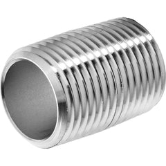 Stainless Steel Pipe Nipples & Pipe; Thread Style: Fully Threaded; Construction: Welded; Schedule: 80; Thread Standard: NPT; BSPT; Lead Free: Yes; Standards: ASTM A312; Overall Length: 1.75