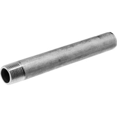 Stainless Steel Pipe Nipples & Pipe; Thread Style: Threaded on One End; Construction: Welded; Schedule: 40; Thread Standard: BSPT; Lead Free: Yes; Standards: ASTM A312; Overall Length: 6.00