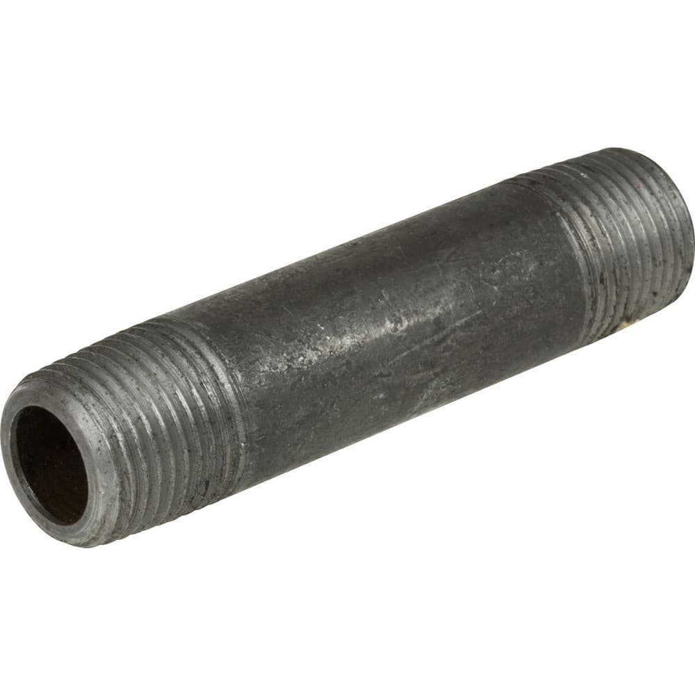 Galvanized Pipe Nipples & Pipe; Pipe Size: 0.3750 in; Thread Style: Threaded on Both Ends; Schedule: 80; Material: Steel; Length (Inch): 4.00; Construction: Welded; Lead Free: Yes; Standards:  ™ASTM A53; ASTM ™A733;  ™ASME ™B1.20.1; Minimum Order Quantity