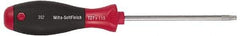 Wiha - T9 Torx Driver - 2.4" Blade Length, Ergonomic Handle - Exact Industrial Supply