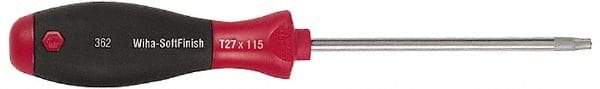 Wiha - T15 Torx Driver - 3.1" Blade Length, Ergonomic Handle - Exact Industrial Supply